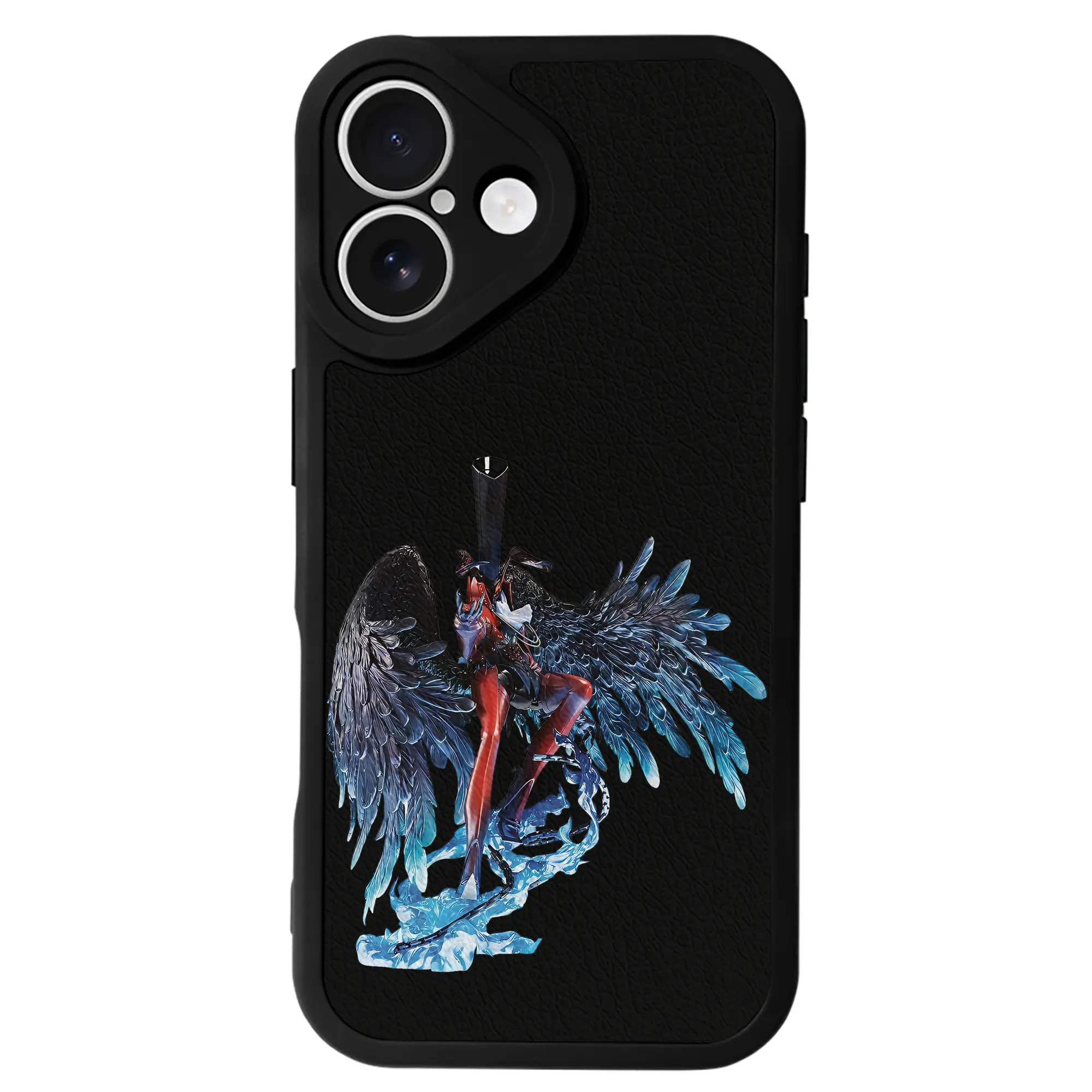 ペルソナ グッズ,主人公 - IPhone 16シリーズ対応 ・ シリコンスマホケース ・ レザー調 ・ 高精度フィット ・ 耐衝撃 ・ ワイヤレス充電対応 ・ 精密カット